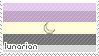 a lunarian flag stamp